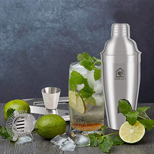 DeCuLo Cocktail-Shaker, 750 ml Martini Shaker Bar Set 5 Stück, Edelstahl Cocktail Bar Tool Kits für Anfänger, Profi… – Bild 8