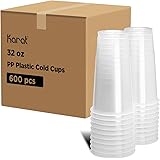 Karat C-KPP32 32oz PP Cold Plastic Cups (104.5mm) - (Case of 600)