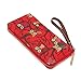 Fashion Owl Long Leather Wallet Purse Clutch Handbag Card Holder for Women
