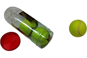 THE BRAILLE STORE New Three-Pack Bell Tennis Ball, for The Blind, Visually-Impaired, and Sighted in Plastic Sleeve, for Home, School, Teachers, Coaches, Teenagers, and Gifts - by Blind in Mind, The Braille Superstore