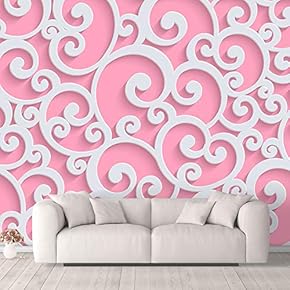 Wall Murals for Bedroom Beautiful 3D View Pattern Flowers Removable Wallpaper Peel and Stick Wall Stickers - 66x96 inches