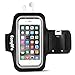 iPhone 6 Armband,Easylife Water Resistant Sport Gym Running Armband With Built-in Screen Protector +Key Holder for iPhone 7/6/6s,Galaxy S3/S4,iPhone 5/5s/5c (4.7-Inch)-Black