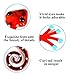 LIFFY Metal Gecko Outdoor Wall Decor Lizard Garden Art Red Hanging Decorations for Patio or Fence, 12.6 Inches Long