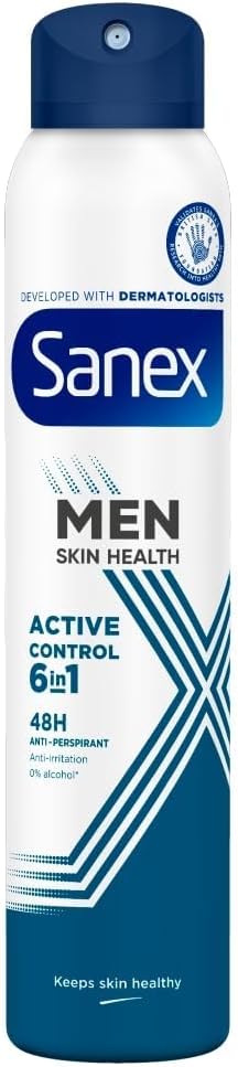 Sanex Men Active Control Antiperspirant Deodorant Spray 200ml 48h