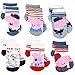 Peppa Pig George Boys 6 pack Socks (2-4 (Shoe:4-7), Game On Quarter)