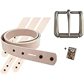 Tan dy Leather Crafts Man Belt Blank 1-1/2in X 48in 44538-00 & Napa Buckle 1-1/2in (38 mm) Antique Nickel Plate 1643-21 - Belt Blank Veg Tan and Antique Buckle For Tandy Leather Working Kit, Ebook
