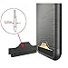 iPhone 7 Case, Bastex Hybrid Slim Fit Black Rubber Silicone Cover Hard Plastic Grey Brushed Metal Design Kickstand Case with Hidden Credit Card Slot for Apple iPhone 7