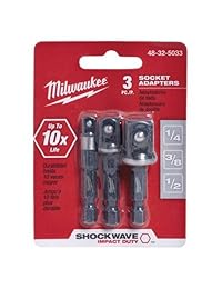 Milwaukee elec tool 48 32 5033. Juego de adaptadores hexagonales de 1 4". 3 piezas