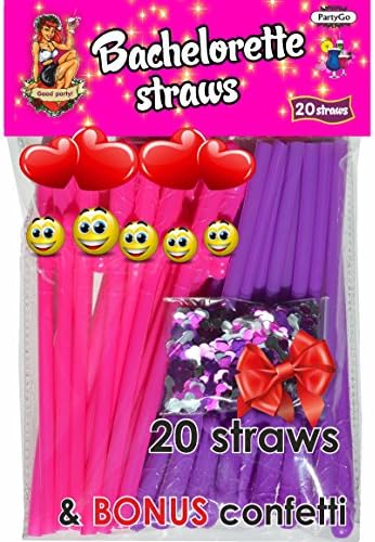 Bachelorette Straws - Bachelorette Drinking Straws - Bachelorette Party Straws
