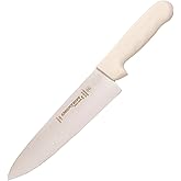 Dexter-Russell 8" Chef's Knife – S145-10PCP | SANI-SAFE Series | High-Carbon Stainless Steel Blade, NSF Certified, Slip-Resistant White Handle, Made in USA