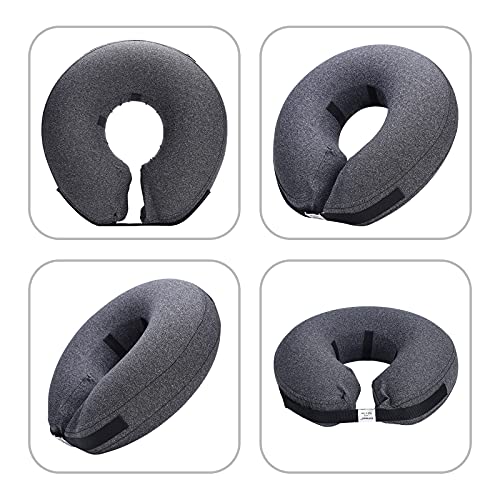 Katoggy Inflatable Dog Recovery Collar, Soft Blowup Protective Recovery Dog Cone, Pet Donut