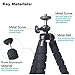 iPhone Camera Video Tripod Adapter Mount 8 7 X SE 5S 6S 6 Plus 5S 5C 5 4s 4, Galaxy S8 S7 S6 S5 S4 Cell Phone Tripod Mount Clip Holder with Remote Shutter Gopro Sports