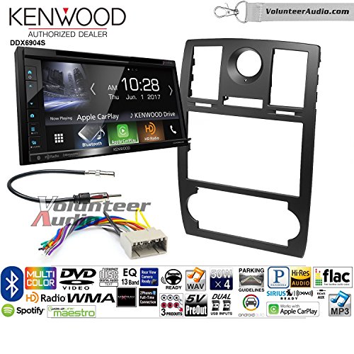 Volunteer Audio Kenwood Excelon DDX6904S Double Din Radio Install Kit with Satellite Bluetooth & HD Radio Fits 2005-2007 Chrysler 300