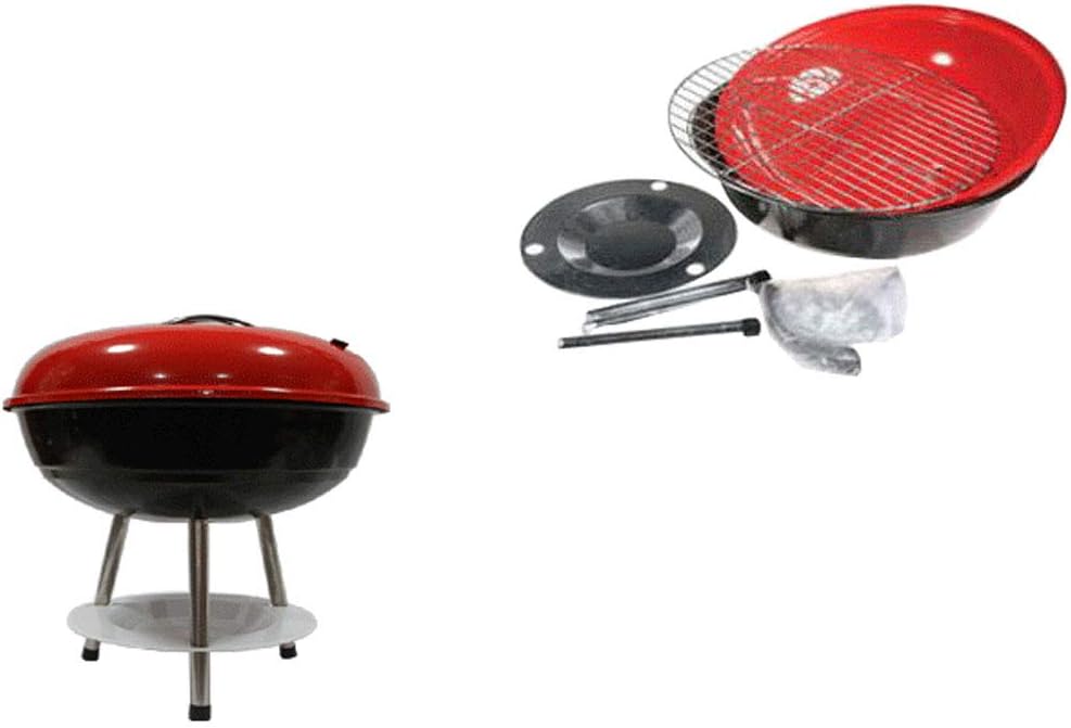 review ZJJ& BBQ Grill Outdoor Camping Essential Charcoal Grill Outdoor Household Portable Barbecue Grill