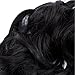 Scrunchy Updo Wavy Straight Hair Bun Clip Messy Donut Chignons Synthetic Hairpiece Hair Extension (natural black)
