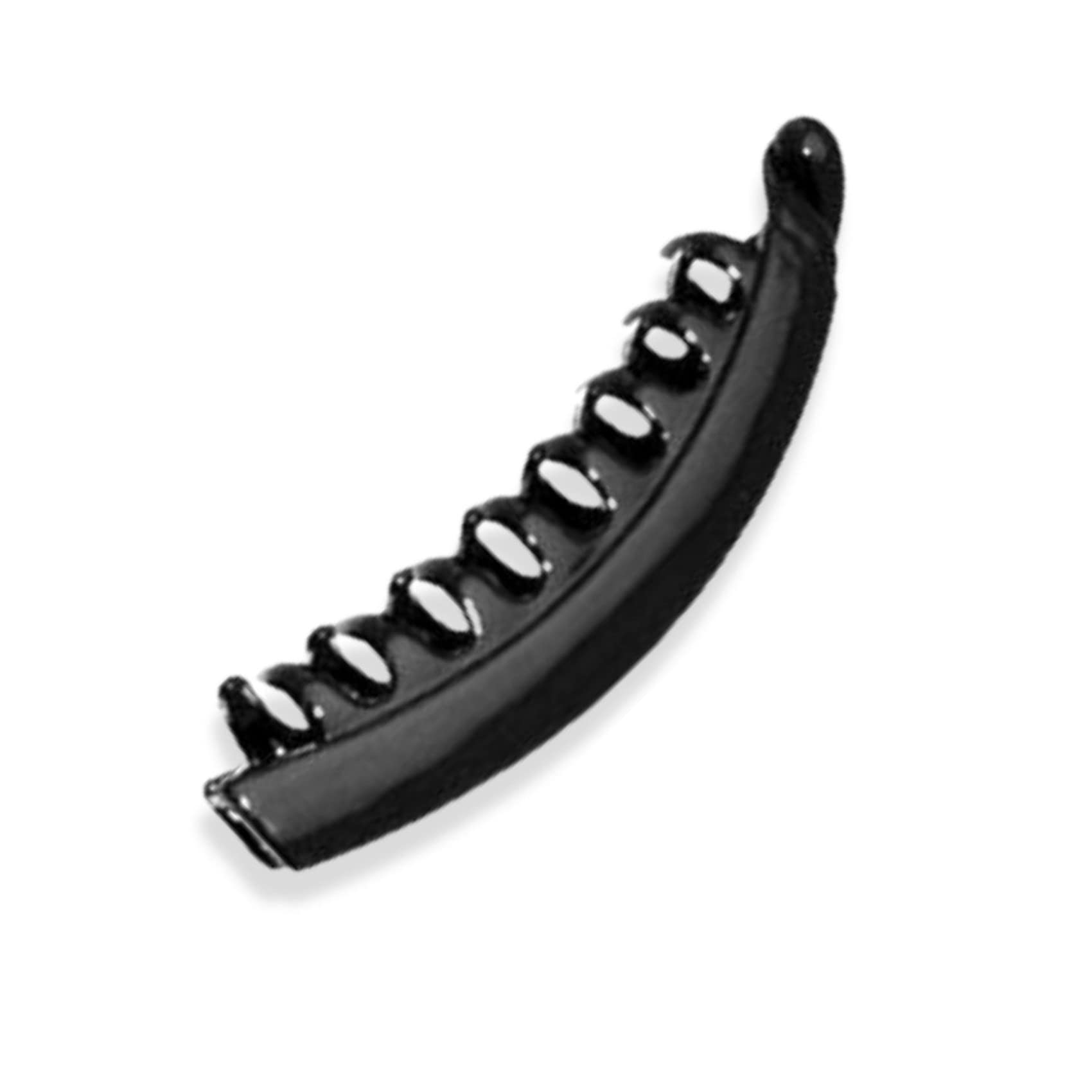Topkids Accessories Hair Banana Clips Banana Fish Women Ladies Girls Kids Long Thick Wide Tooth Comb Pins Light Double Grippers Styling Products (Black Large Tooth Banana Clip 13.5cm 5.5")
