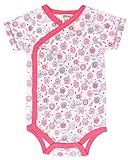 juDanzy wrap around kimono style and pullover baby girl bodysuits (0-3 Months, Tweet)