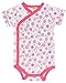 juDanzy wrap around kimono style and pullover baby girl bodysuits (0-3 Months, Tweet)