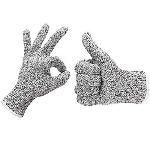 Food Grade Safety Gloves, EnPoint Level 5 Hand Protection Cut Resistant Work Glove with 3.9in Palm Width for Kitchen Meat Cutting Oyster Shucking Mandolin Slicing Wood Carving Fish Fillet Processing - Thumbnail 7