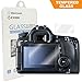 for Canon EOS 80D/70D Screen Protector, Poyiccot 9H Hardness 0.3mm Ultra-Thin DSLR Camera LCD Tempered Glass for Canon 80D/ 70D Digital Camera (1xShoulder Screen Protector+1x screen protector film)