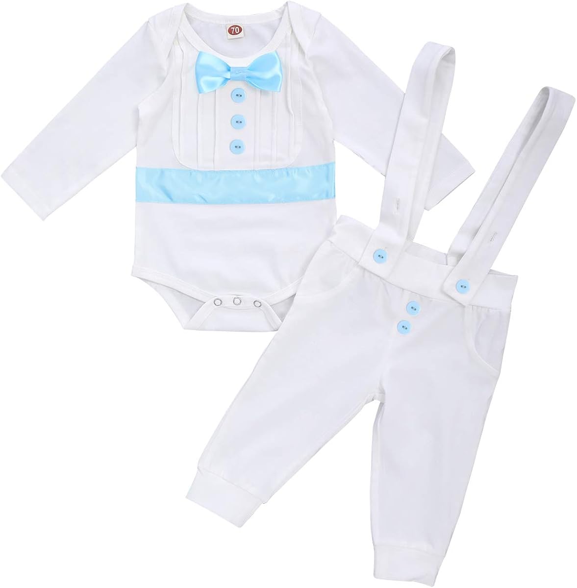 baby boy blessing romper