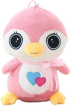 pinguino rosa peluche