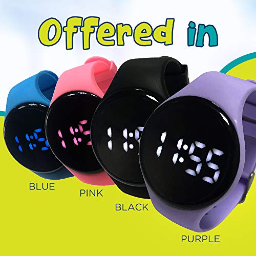 Kidnovations Premium Potty Training Watch - Toilet Training Timer - Rechargeable Water Resistant Digital Watch Reminder to Go Potty Vibrates and Plays Music Keeps Your Child Entertained at Potty Time