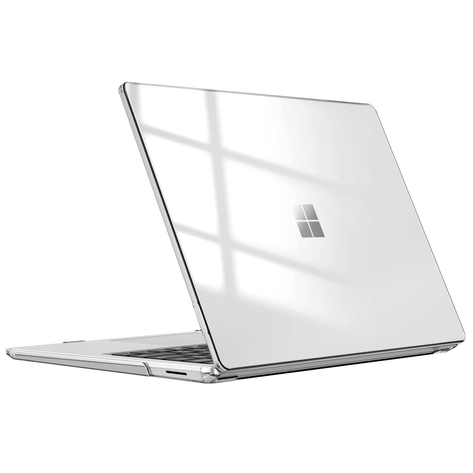 FINTIE Case Compatible with Microsoft Surface Laptop 5/4 / 3 Model 1951/1868 - [Snap-On] Clear Hard Shell Cover Fit 13.5 inch Touch Screen w/Metal Keyboard, Crystal Clear