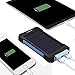 Solar Chargers,X-DNENG 10000mAh Portable Solar Power Bank High Efficiency Sunpower Cellphone Chargers Rain-Resistant Dirt/Shockproof Backup with Dual USB Port Solar Battery Charger for USB Devices