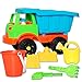 Sand Dump Truck Beach Playset - 7 Piece Kids Sand Toys Set for Boys & Girls
