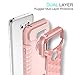 LG V30 Case, LG V35 ThinQ Case, LG V30 Plus Case OTOONE [Geometric Serise] Slim Dual Layer Heavy Duty Scratch Resistant Defender Protective Silicone Armor Case Cover for LG V30+ 2017 (Rose Gold)