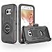 BENTOBEN Case for Galaxy S7 , Case for S7, 4in1 Hybrid Shockproof Heavy Duty Rugged Full Body Protective Cover Built-in Rotating Kickstand Swivel Belt Clip Holster Case for Samsung Galaxy S7- Black