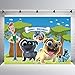 Daniu Cartoon Puppy Dog Pals Theme Backdrop Kids Birthday Party Photography Background Cake Table Decor Banner Baby Shower Photo Studio Booth Props 7X5FT Vinyl
