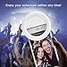 Selfie Ring Light for Camera 36 LED Light for iPhone iPad Tablet Laptop Camera Sumsung Galaxy Photography Phones, Rechargable Battery,White