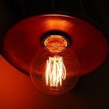 EYLM Vintage Edison Light Bulbs 4 Pack 40W E27 220V Dimmable G80 Retro Filament view 8