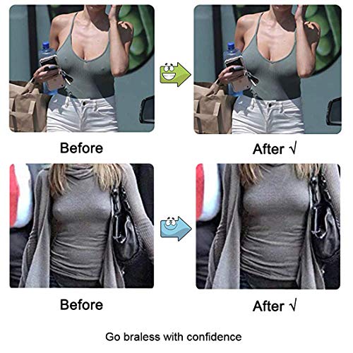 Nipple Cover Silicone Pasties, Nippleless Breast Petals,Invisible Breast Lift Strapless Adhesive Bra for Women Girls - Thumbnail 5