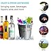 Concealable Plastic Flasks for Liquor with Funnel, Cruise Pouch Kit 9 Pieces Reusable Drinking Flasks (3x32oz, 3x16oz, 3x8oz)