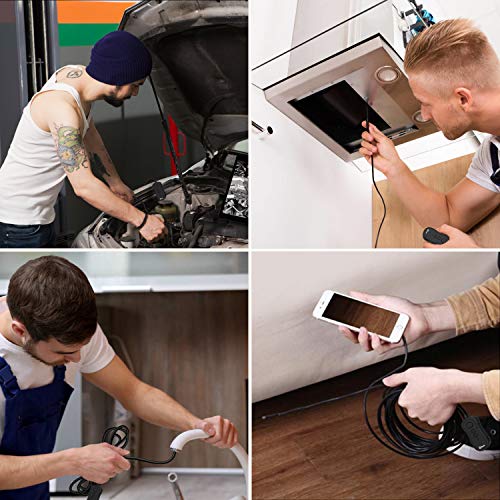 image for Wireless Endoscope, KZYEE 5.5mm 2.0MP 1080P HD Zoom WiFi Borescope, 22