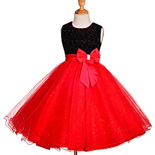 Dressy Daisy Baby Girls' Pearls Rosettes Occasion Dress Wedding Flower