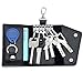 Aladin Leather Pocket Key Organizer Case with 6 Hooks & 1 Car Key Fob Holder