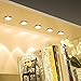 S&G Set of 6 LED Puck Lights 3000K Warm White Under Counter Lighting 1020lm Under Cabinet Lighting Total of 12W with Switch Control LED Kitchen Lighting Closet Lights