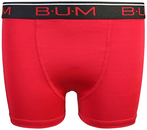 B.U.M. Equipment Boys\' Performance Active Compression Underwear Boxer Briefs (6 Pack), Red/Black/Grey, Large/12-14' - Thumbnail 2