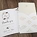 Doris Home 50pcs Vertical White Hollow Flora Laser Cut Wedding Invitation Cards Kit with envelops