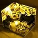 Flever Dollhouse Miniature DIY House Kit Creative Room With Furniture and Glass Cover for Romantic Artwork Gift(Dance of Music)