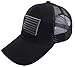 USA Flag Patch Tactical Style Mesh Trucker Baseball Cap Hat Black