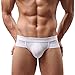 NEARTIME Men's Underwear, Mens Low Waist Boxers Briefs Men Underpants Soft Shorts (L, White) …