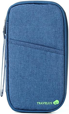 Travel Wallet - Passport Holder - RFID Document Organizer,Voerou Multi-Functional Fashion Ticket Passport Credit Card ID Document Organizer Holder Bag Purse Travel Pouch Case Cover (Blue)