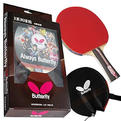 Butterfly 302 Table Tennis Racket Set 1 Ping Pong Paddle 1 Ping Pong Paddle Case Gift Box Ittf Approved