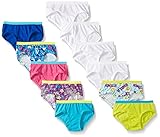 Fruit of the Loom Girls' Low Rise Brief 11 Pack, Assorted, 6