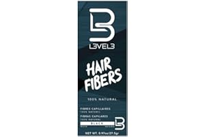 L3VEL3 Hair Fibers - Blends Seamlessly - Made with Cotton Extract - Adheres to all Hair Types - Suitable for Men and Women - 
